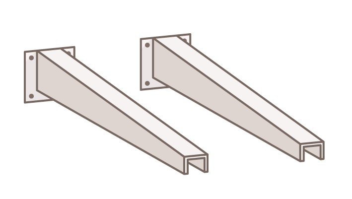 Juego de soportes TRV