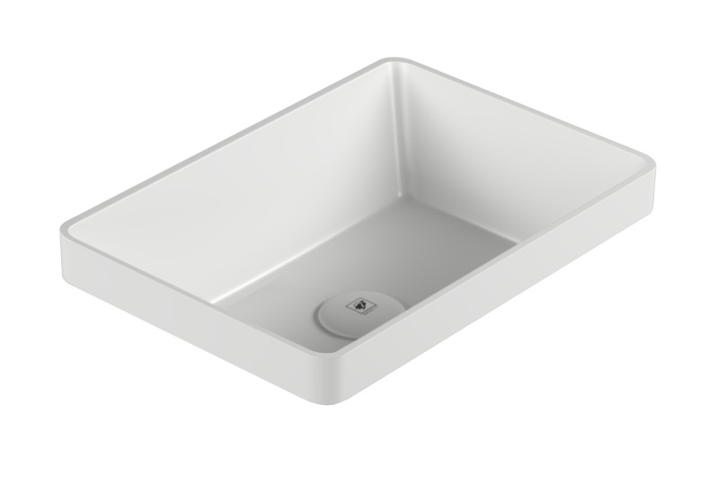 Semiencastre Rosette rectangular 45