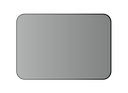 Marco negro rectangular